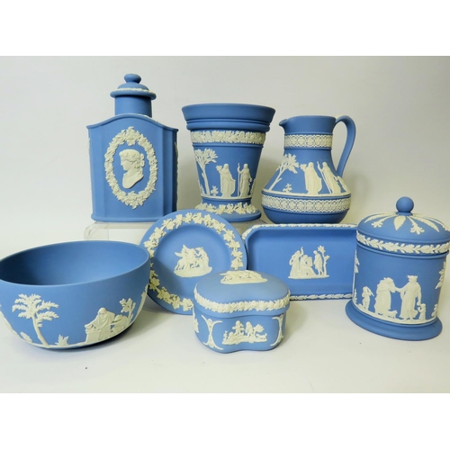 16 - Good Selection of Wedgwood Blue Jasper. See photos