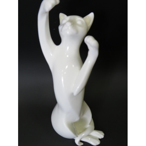 2 - Royal Doulton Cat Sculpture (Shadow Play)  HN3526.    10.5 inches tall. See photos