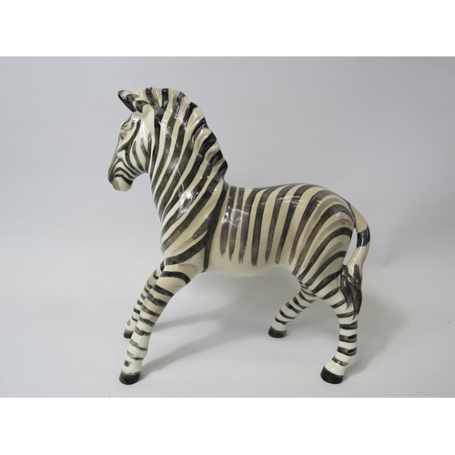 32 - Scarce, Beswick Zebra - White With Black Stripes - Model 845B. Very good condition. See photos