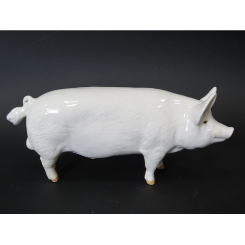 4 - Beswick figurine of a Boar Champion Wall boy.