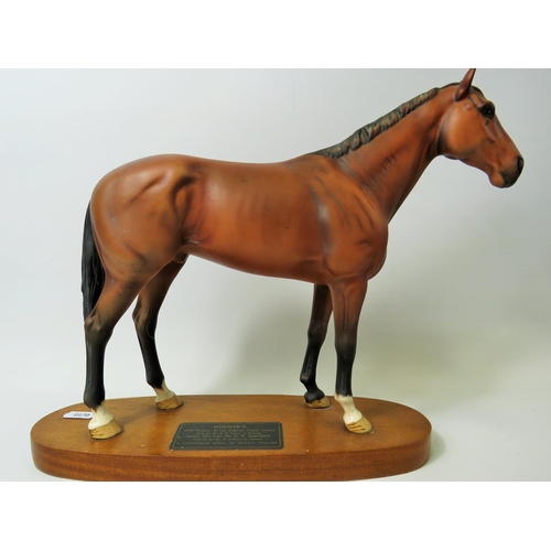 43 - Beswick figurine from the 'Connoisseur' series, Arkle Champion Steeplechaser, matt chestnut finish m... 