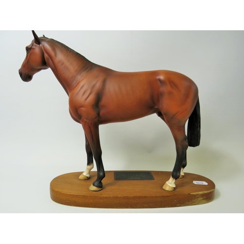 43 - Beswick figurine from the 'Connoisseur' series, Arkle Champion Steeplechaser, matt chestnut finish m... 