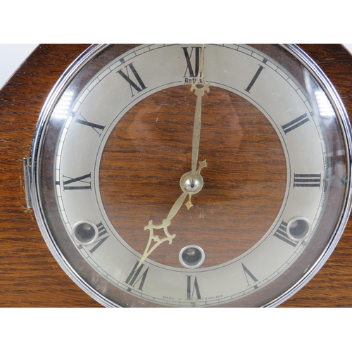 388 - Vintage Andrew chiming mantle clock, non runner for spares or repair.