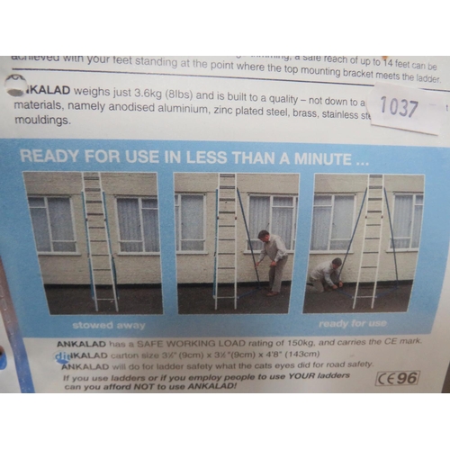 1037 - Ladder top steady plus flex brace. As new and unused . See photo.