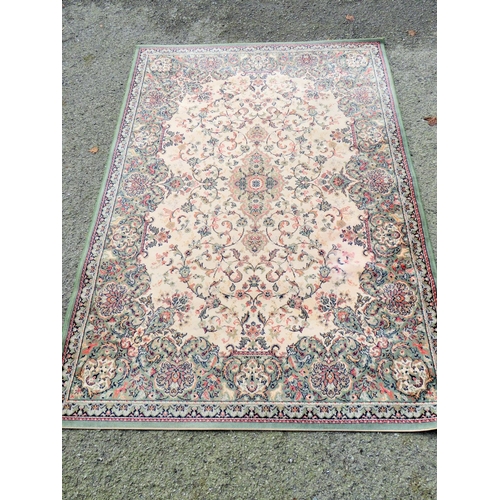 1038 - Large wool patterned carpet approx 7ft X 9ft see photos.