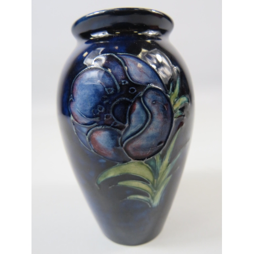 75 - Small Moorcroft  Anemone vase and pin dish ( the dish does have a repair see pics)