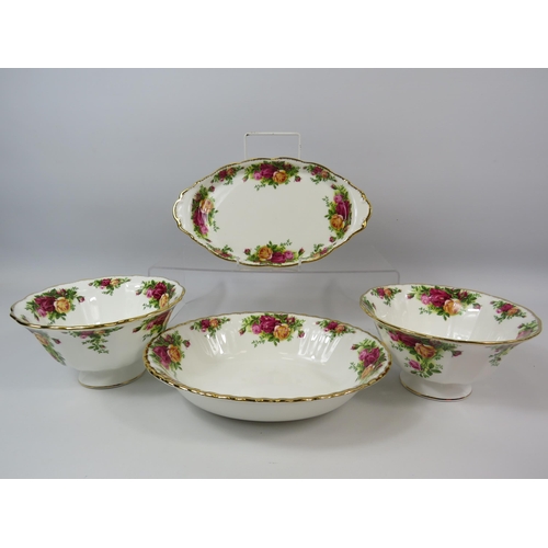 118 - Royal Albert Old Country Roses decorative bowls and a large pin dish.