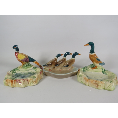 122 - Selection of Beswick bird pin dishes, Pheasant and Ducks.