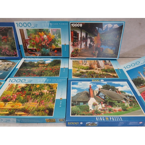10 X 1000 Piece King jigsaws puzzles.