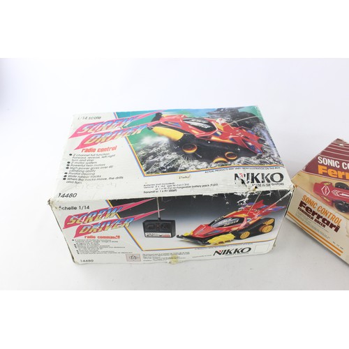 77 - 2 x Vintage Boxed Remote / Radio Controlled Cars Inc Nikko Screw Driver Etc     Vintage Boxed Remote... 