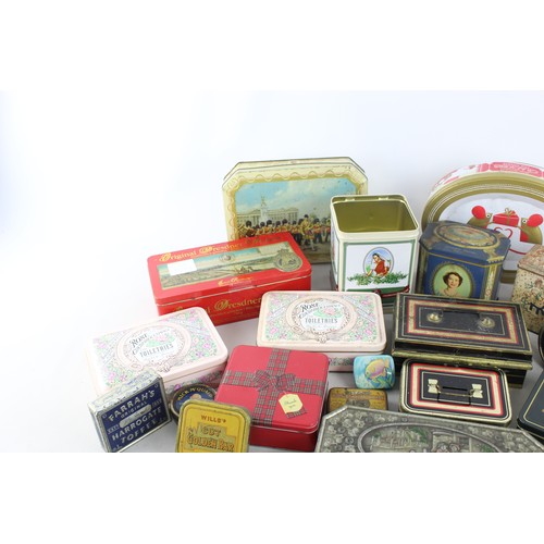 79 - 30 x Assorted Vintage ADVERTISING TINS Inc William Grant's, St Michael Etc     Assorted Vintage ADVE... 