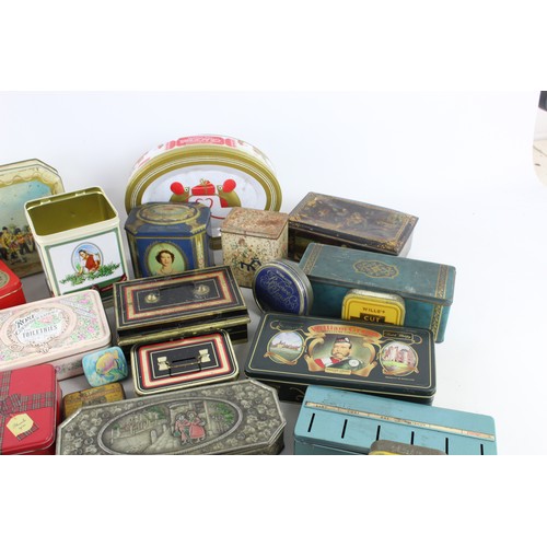 79 - 30 x Assorted Vintage ADVERTISING TINS Inc William Grant's, St Michael Etc     Assorted Vintage ADVE... 