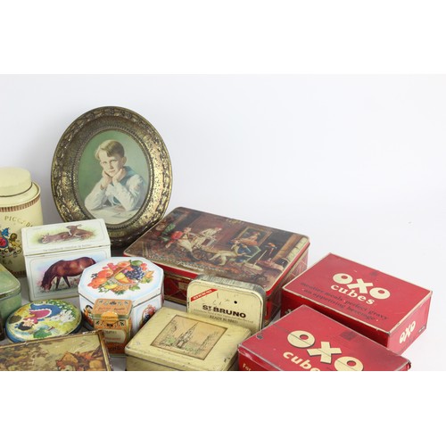 80 - 30 x Assorted Vintage ADVERTISING TINS Inc OXO, Waller & Hartley, Crumpsall Etc      Assorted Vintag... 