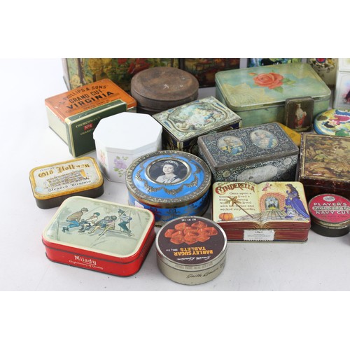 80 - 30 x Assorted Vintage ADVERTISING TINS Inc OXO, Waller & Hartley, Crumpsall Etc      Assorted Vintag... 