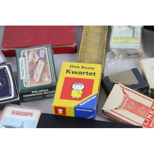 81 - Job Lot Of Assorted CARDS / DOMINO Sets Inc Conpendiums, Cribbage Etc      Assorted CARDS / DOMINO S... 