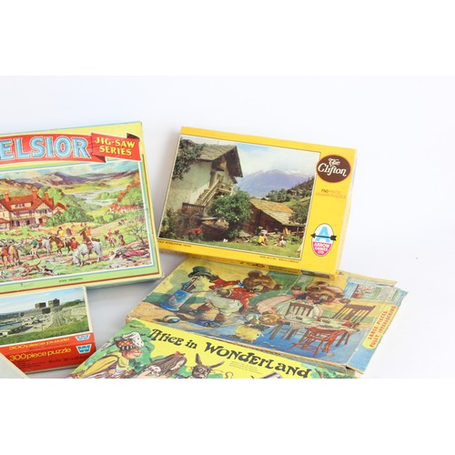 86 - 9 x Assorted Vintage JIGSAWS in Original Boxes Inc Junior, Arrow Games, Etc      Assorted Vintage JI... 