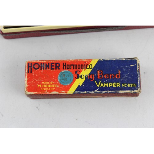 88 - 7 x Assorted Vintage M HOHNER Harmonica Inc Song Band Vamper Etc     Assorted Vintage M HOHNER Harmo... 