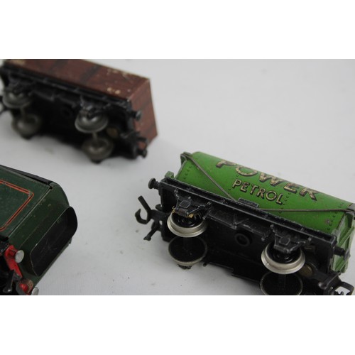 99 - 9 x Vintage HORNBY / DUBLO Oo Gauge Silver King Loco, Tender & Rolling Stock Etc      Vintage HORNBY... 