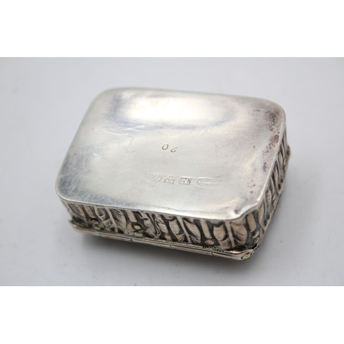 120 - 3 x Antique / Vintage Hallmarked .925 STERLING SILVER Pill Boxes (44g)      In antique / vintage con... 