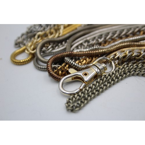 126 - 20 x Assorted Vintage Gents Pocket Watch Chains / Alberts Inc Gold / Silver Tone     Assorted Vintag... 