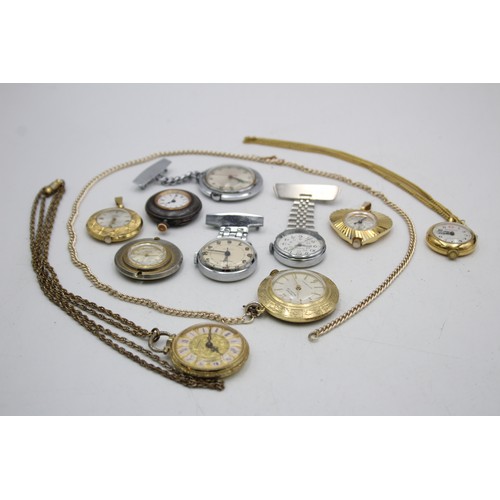 128 - 10 x Vintage Ladies FOB / PENDANT WATCHES  Hand-Wind WORKING Inc. Sekonda Etc.     Assorted Vintage ... 