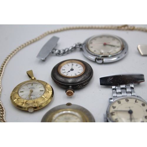 128 - 10 x Vintage Ladies FOB / PENDANT WATCHES  Hand-Wind WORKING Inc. Sekonda Etc.     Assorted Vintage ... 