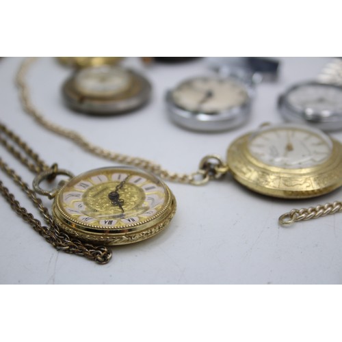 128 - 10 x Vintage Ladies FOB / PENDANT WATCHES  Hand-Wind WORKING Inc. Sekonda Etc.     Assorted Vintage ... 