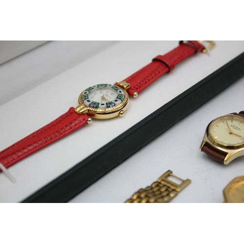 132 - 6 x Ladies Gold Tone WRISTWATCHES Quartz WORKING Inc. BULOVA, ORVIS Etc.    Ladies Quality Gold Tone... 