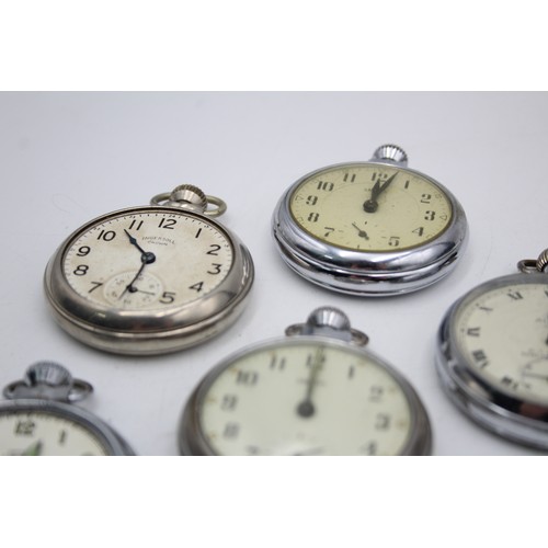 139 - 6 x Gents Assorted  POCKET WATCHES Hand-Wind Inc. SMITHS  Etc.     Vintage Gents Assorted  POCKET  W... 