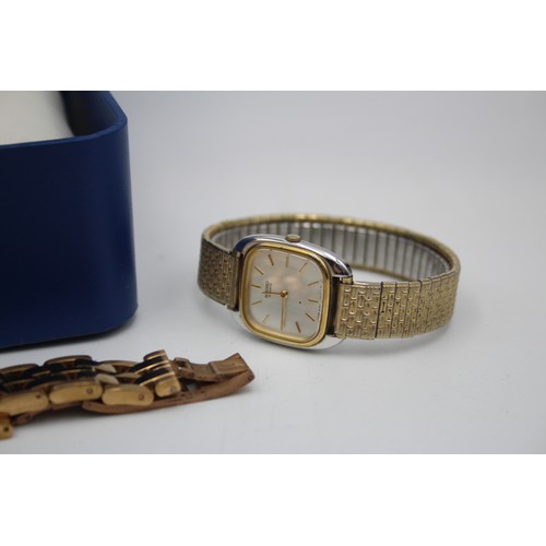 143 - 8 x Ladies Gold Tone WRISTWATCHES Quartz WORKING Inc. RAYMOND WEIL Etc.     Ladies Quality Gold Tone... 