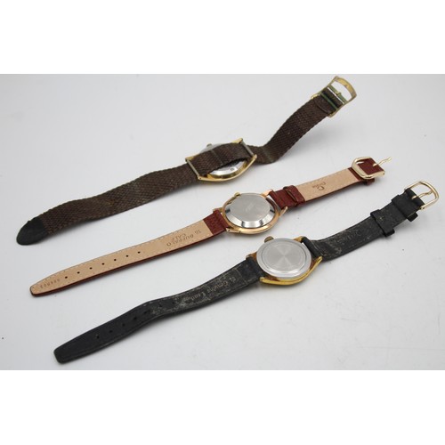 148 - 3 x Vintage Gents ASSORTED WRISTWATCHES Handwind WORKING Inc ORIS Etc       Vintage Gents Quality WR... 