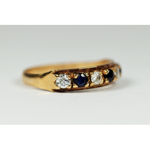 174 - 9ct Yellow Gold, CZ Set Ring.  Finger size 'K-5'     1.7g