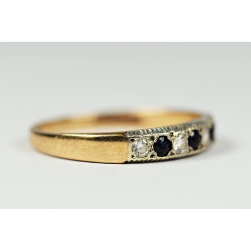 185 - 9ct Yellow Gold CZ set ring.   Finger size 'M-5'   1.5g