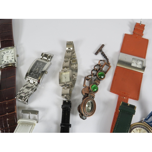 242 - Selection of Mens and Ladies mainly quartz wristwatches.