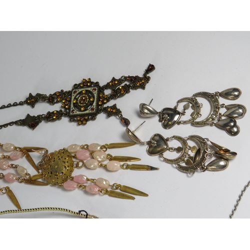 247 - Large quantity of Costume Jewellery Earrings, Necklaces etc.