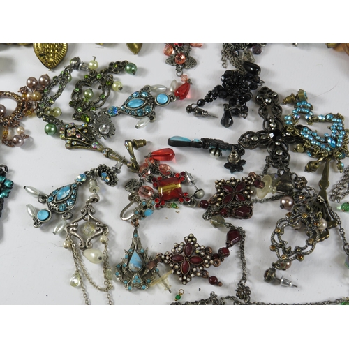 247 - Large quantity of Costume Jewellery Earrings, Necklaces etc.