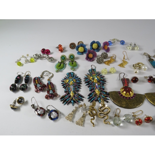 248 - Large quantity of Costume Jewellery Earrings, Many are 925 sterling silver.