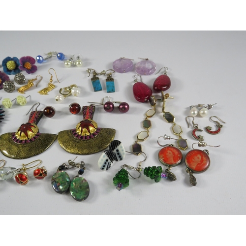 248 - Large quantity of Costume Jewellery Earrings, Many are 925 sterling silver.