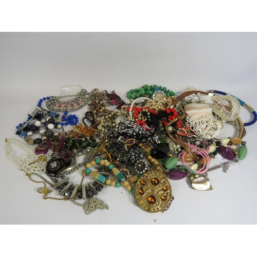 276 - Approx 3kg of costume jewellery mainly statement necklaces.