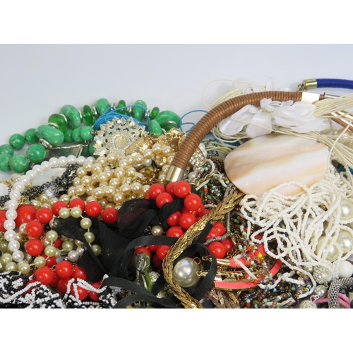 276 - Approx 3kg of costume jewellery mainly statement necklaces.