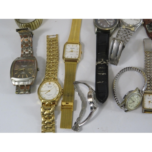 287 - Selection of Mens and Ladies quartz wristwatches.