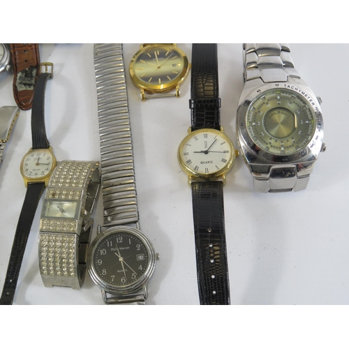 287 - Selection of Mens and Ladies quartz wristwatches.