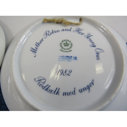 16 - Selection of Royal Copenhagen and Bing Grondahl mothers day plates.