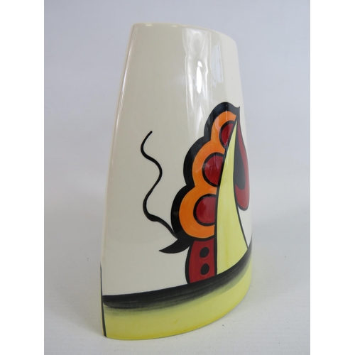 58 - Lorna Bailey Ravensdale flat vase which stands 7