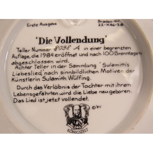 102 - 8 Sulamith Wulfing collectors plates.