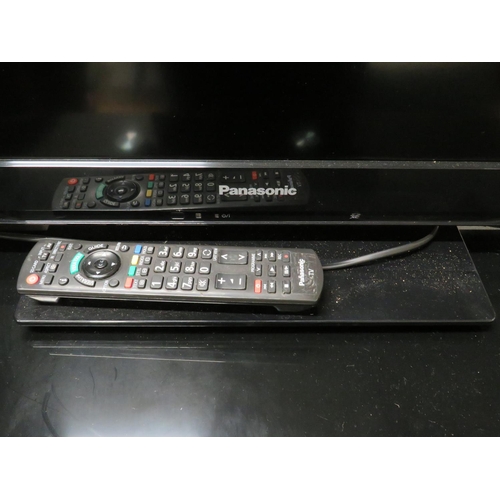 760 - 32 inch Panasonic flat screen TV with remote together with a Humax  DVD recorder/player. See photos.