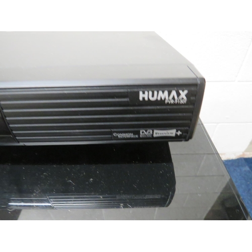 760 - 32 inch Panasonic flat screen TV with remote together with a Humax  DVD recorder/player. See photos.