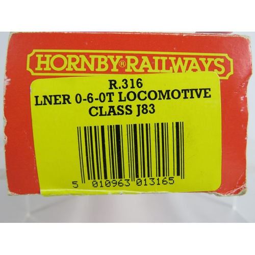 127 - Hornby 00 Scale Model Locomotive R316  LNER 0-6-0 T   J83 Boxed and unused condition. See photos.