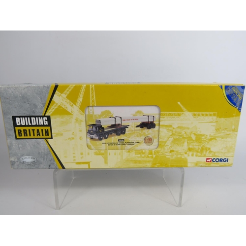 141 - Corgi, Building Britain Collection, Ltd Ed,  Guy Invincible 8 wheel Platform truck, Bogie and Beam L... 