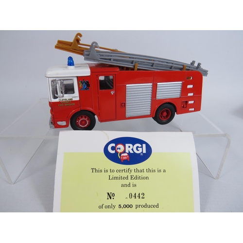 152 - Two Corgi Classics. Atkinson Eliptical Tanker plus an AEC Fire Truck.  Both Boxed and unused Conditi... 